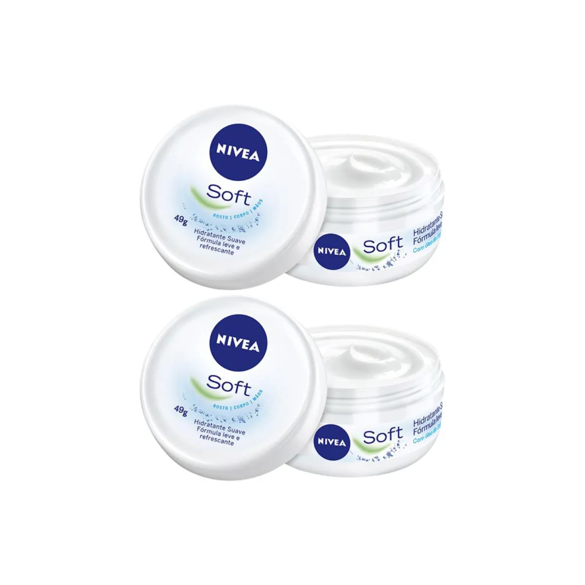 KIT C2 HIDRATANTE SOFT FóRMULA LEVE  48G – NíVEA