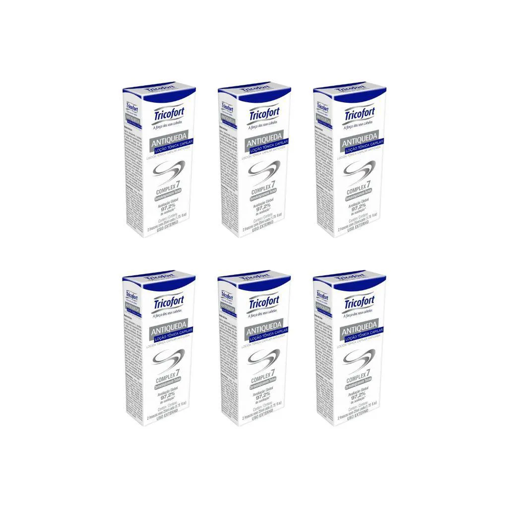TONICO CAPILAR TRICOFORT ANTIQUEDA COM 2UN - KIT C/ 6UN