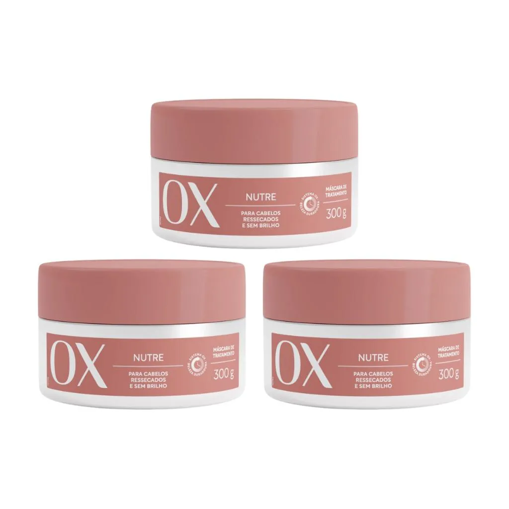 MASCARA OX 300G NUTRE - KIT C/ 3UN
