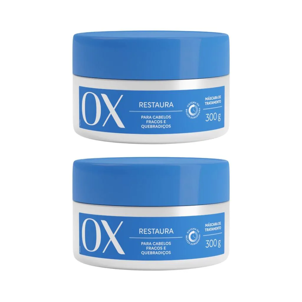 MASCARA OX 300G RESTAURAçAO - KIT C/ 2UN