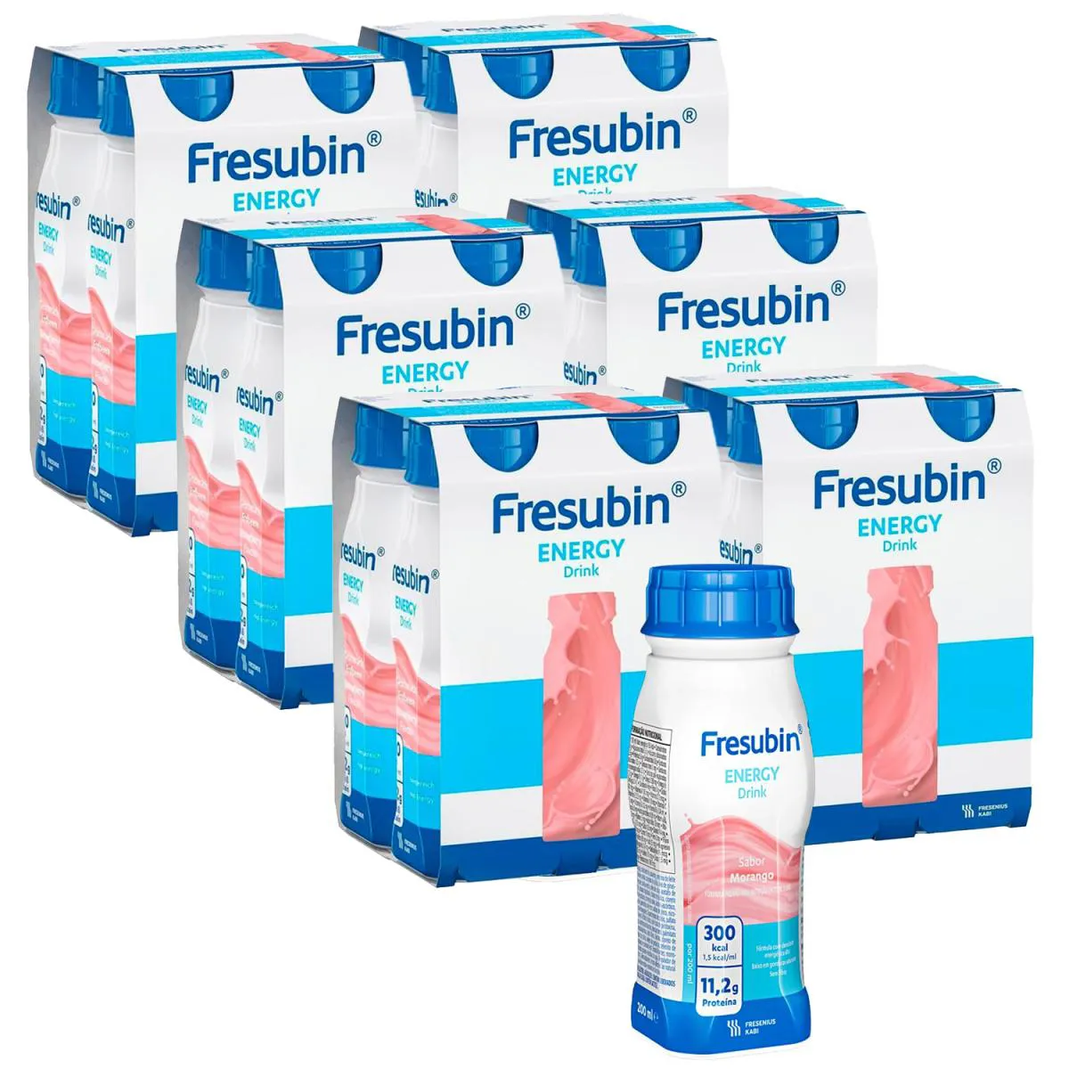 KIT 24 FRESUBIN ENERGY DRINK 200ML MORANGO