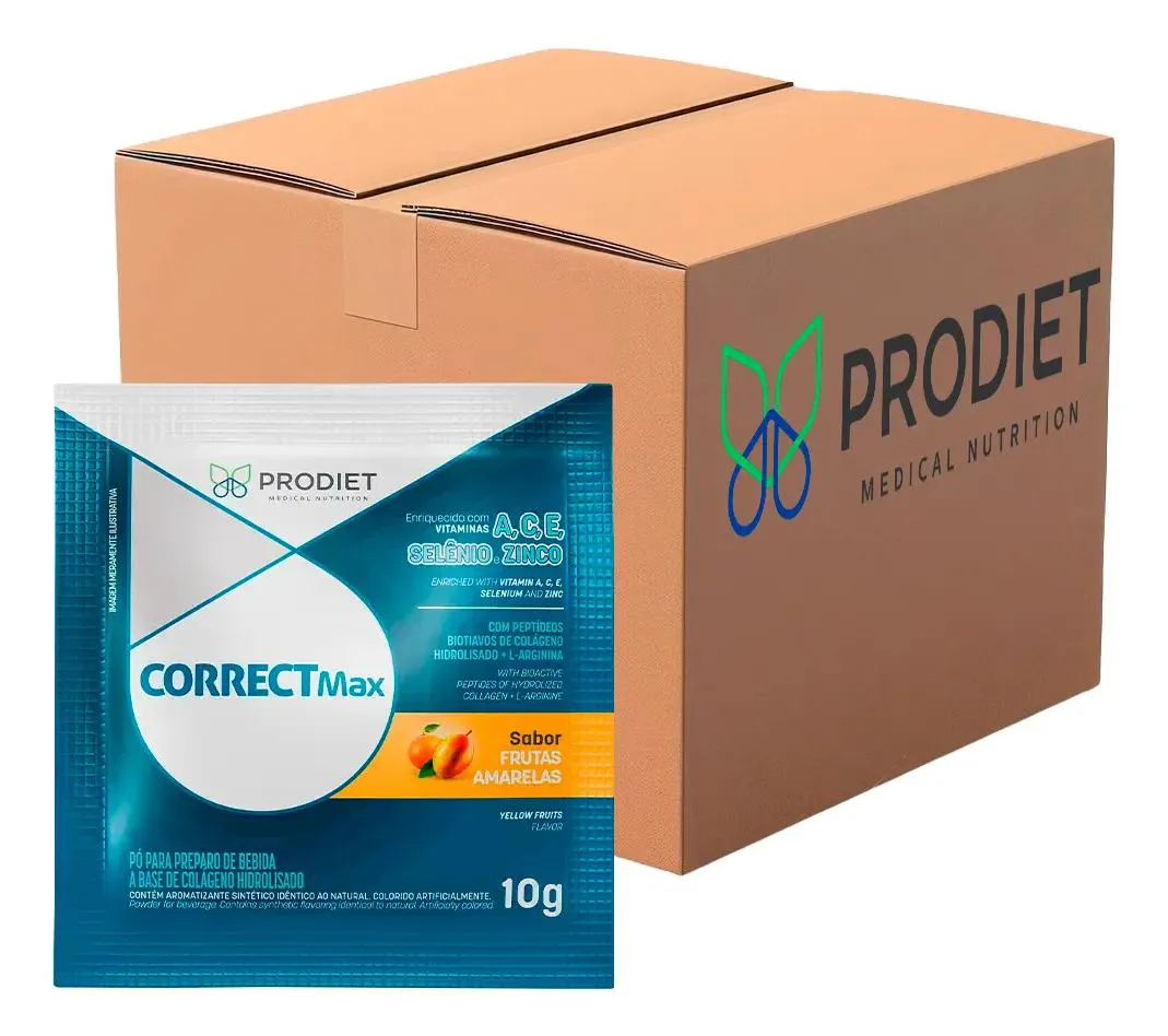 KIT 5 CORRECTMAX FRUTAS AMARELAS SACHÊ 10G