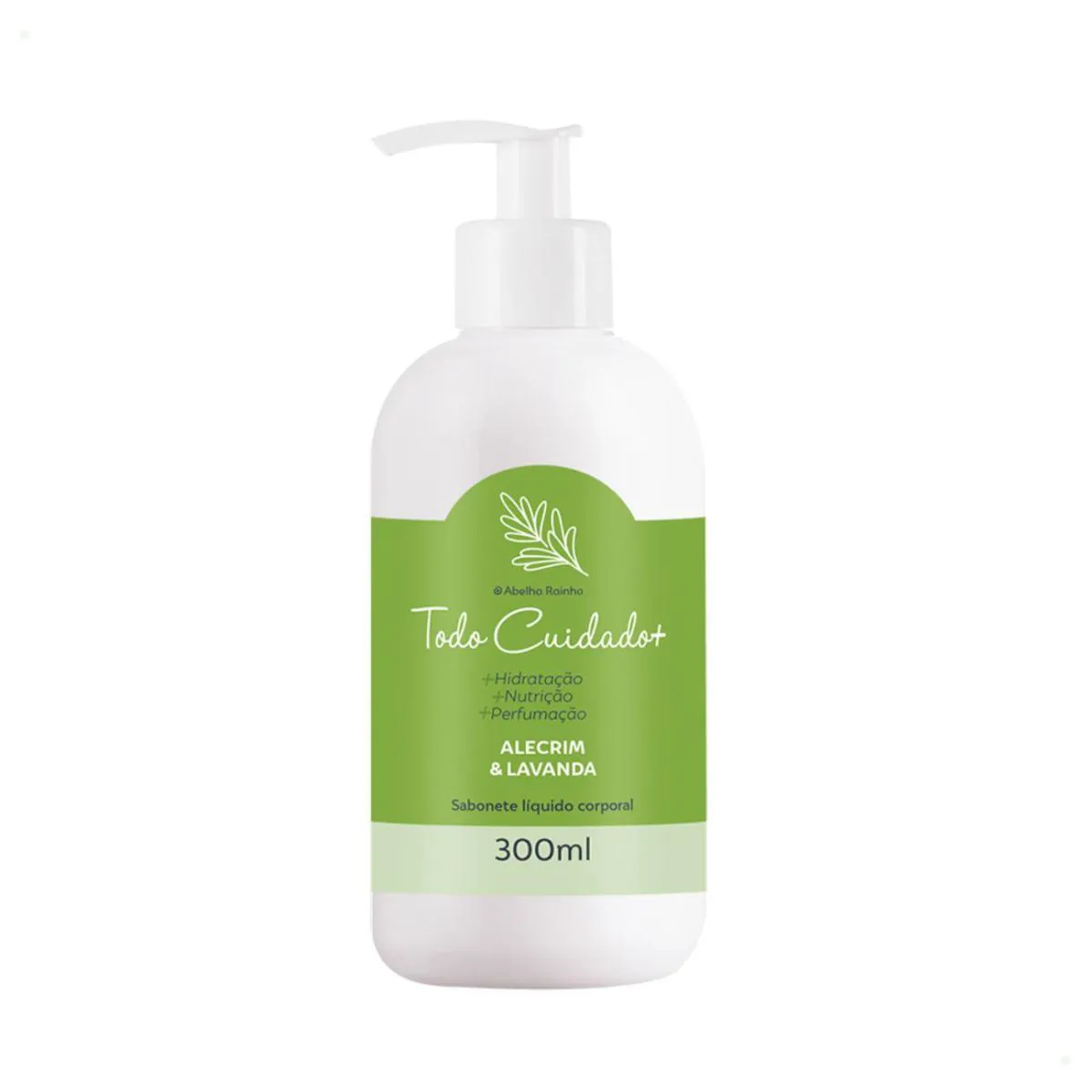 SABONETE LíQUIDO CORPORAL ALECRIM E LAVANDA 300ML TODO CUIDADO+ ABELHA RAINHA REF 3823