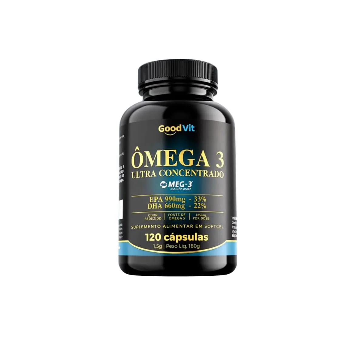 ÓLEO DE PEIXE ÔMEGA ULTRA CONCENTRADO 120 CáPSULAS GOOD VIT