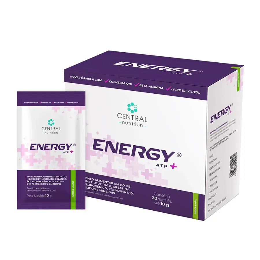 ENERGY ATP+ SEM XILITOL 10G 30 SACHêS - CENTRAL NUTITION Tangerina