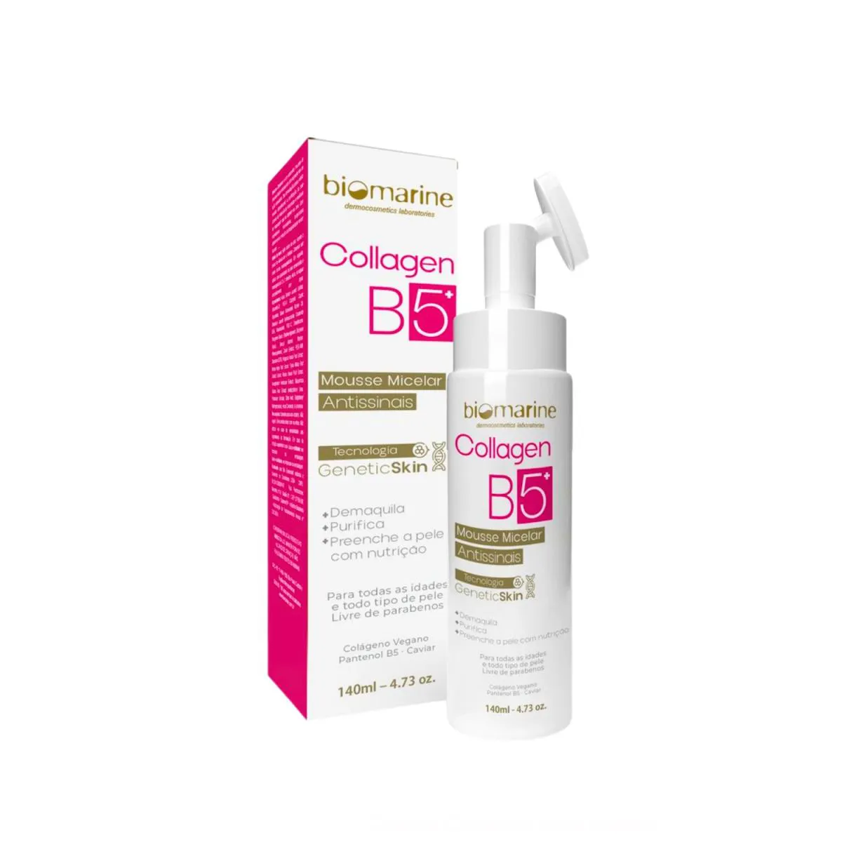 BIOMARINE SABONETE ROSTO MOUSSE B5 COLáGENO ANTI-IDADE 140ML