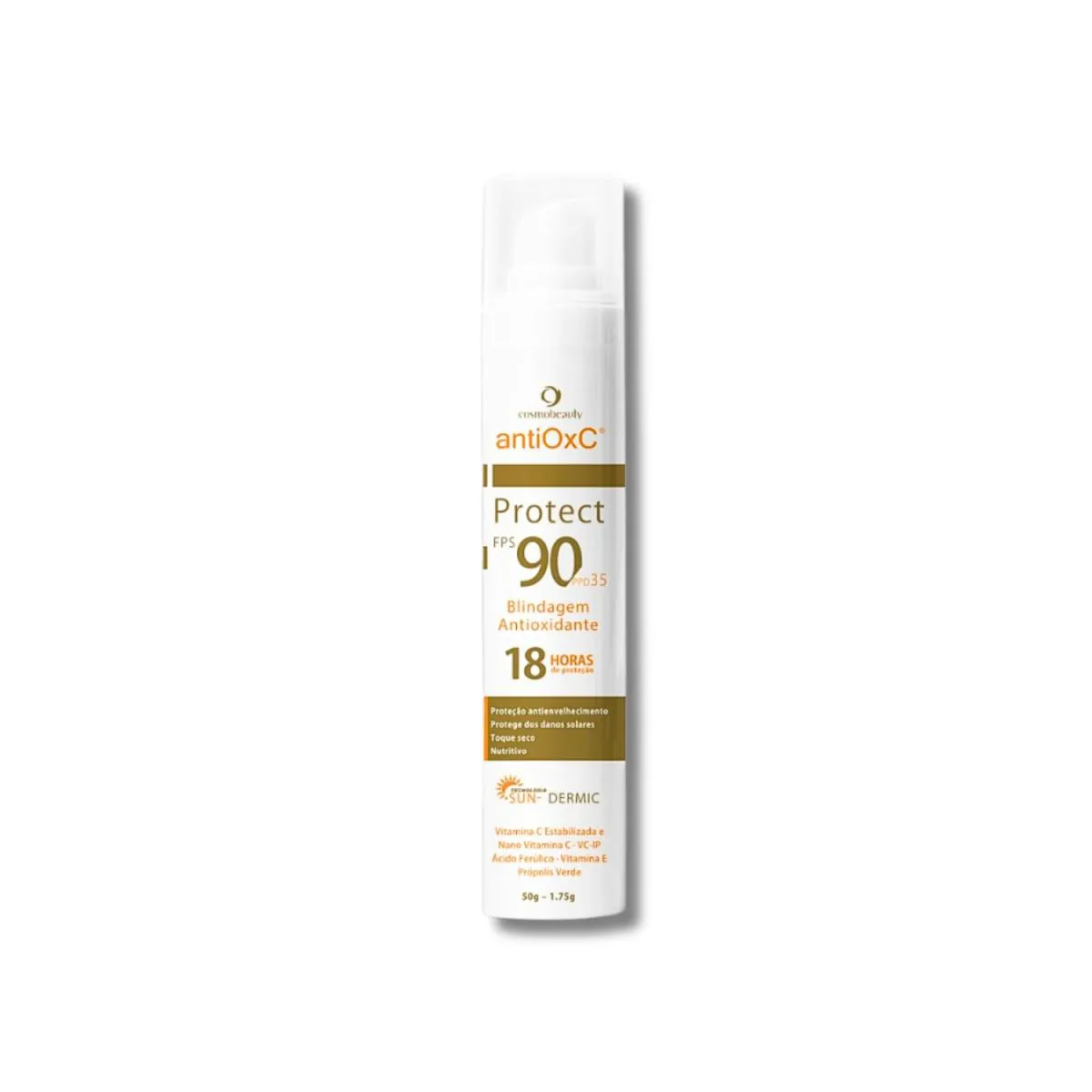 COSMOBEAUTY FILTRO SOLAR FACIAL ANTIOX C PROTECT FPS 90 50G