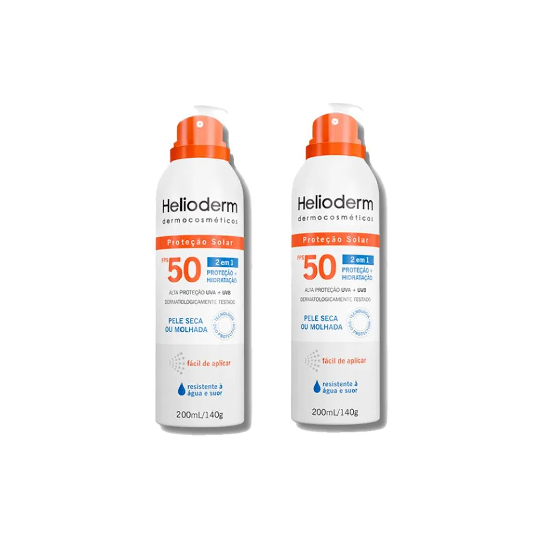 KIT 2 HELIODERM SPRAY CORPORAL FPS50 - 200ML - KLEY HERTZ