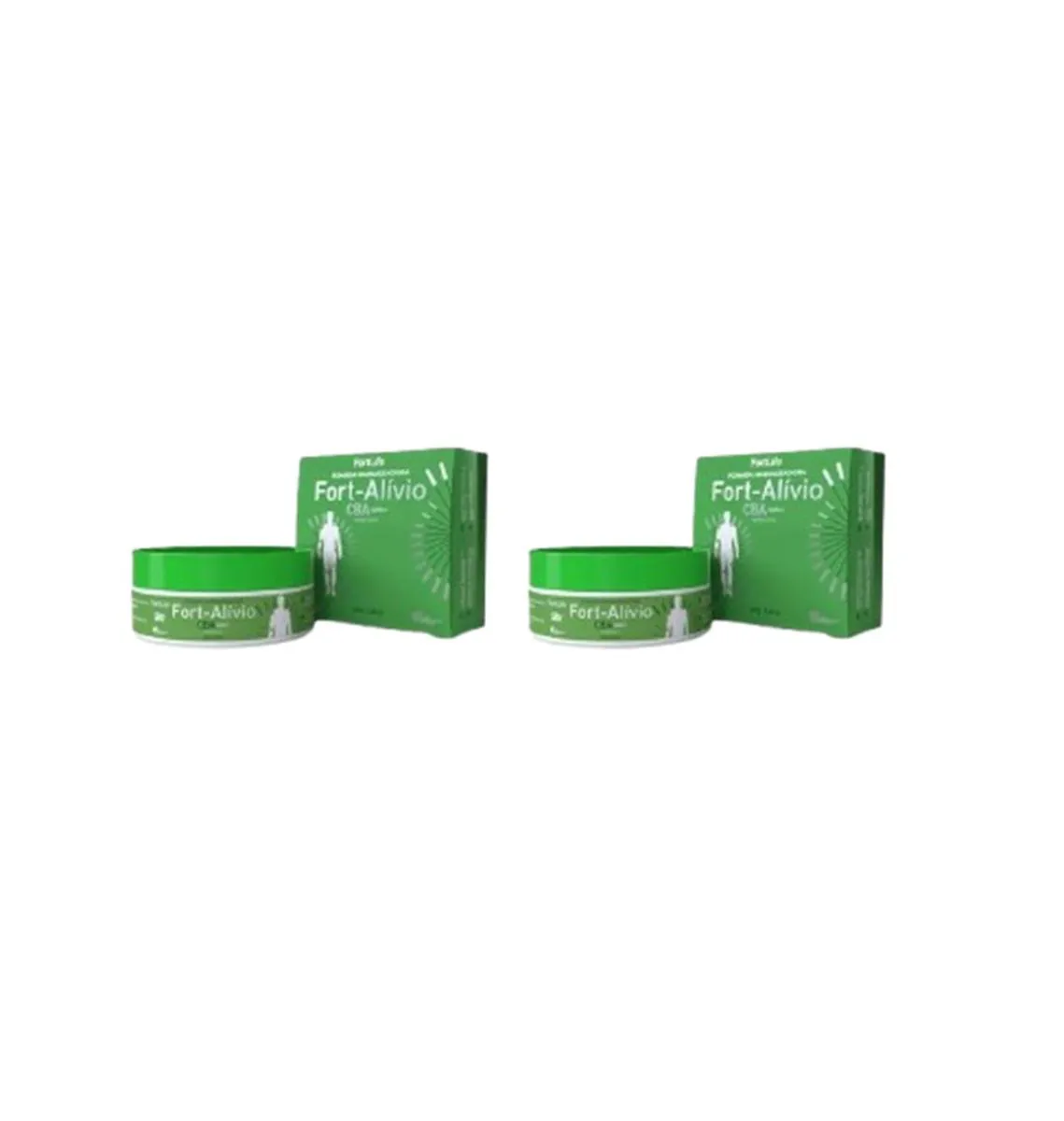 KIT 2 POMADA MASSAGEADORA FORT-ALíVIO CANABINOIDES - 150G