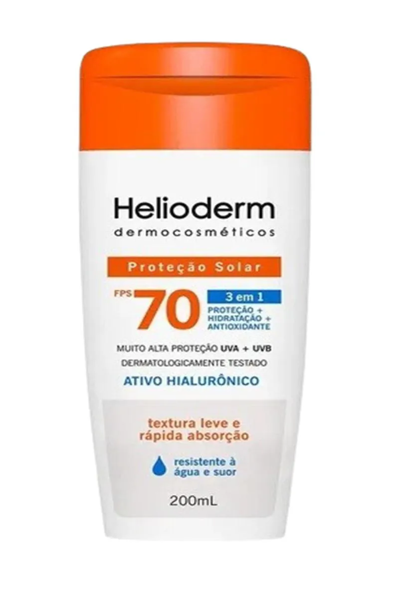 PROTETOR SOLAR HELIODERM SUNCARE FPS70 200GR