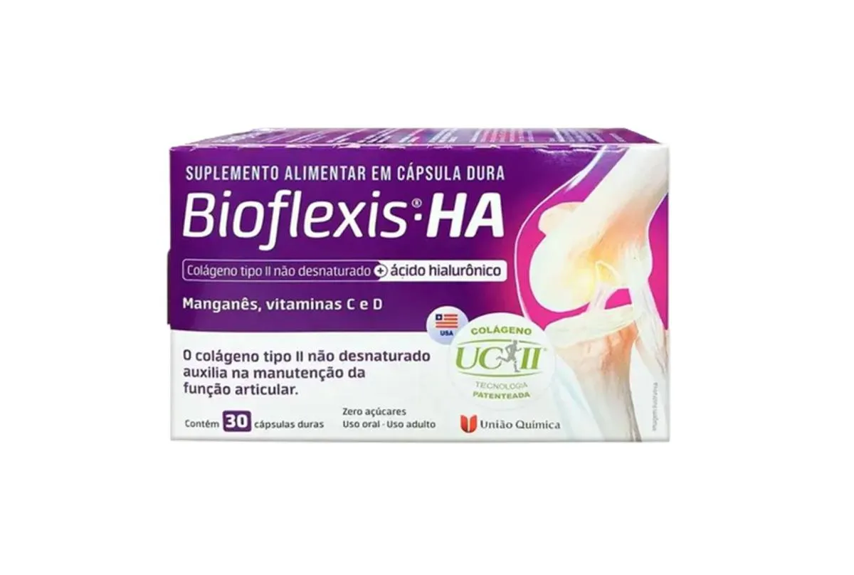 BIOFLEXIS HA COLáGENO TIPO II + ÁCIDO HIALURôNICO COM 30 CáP
