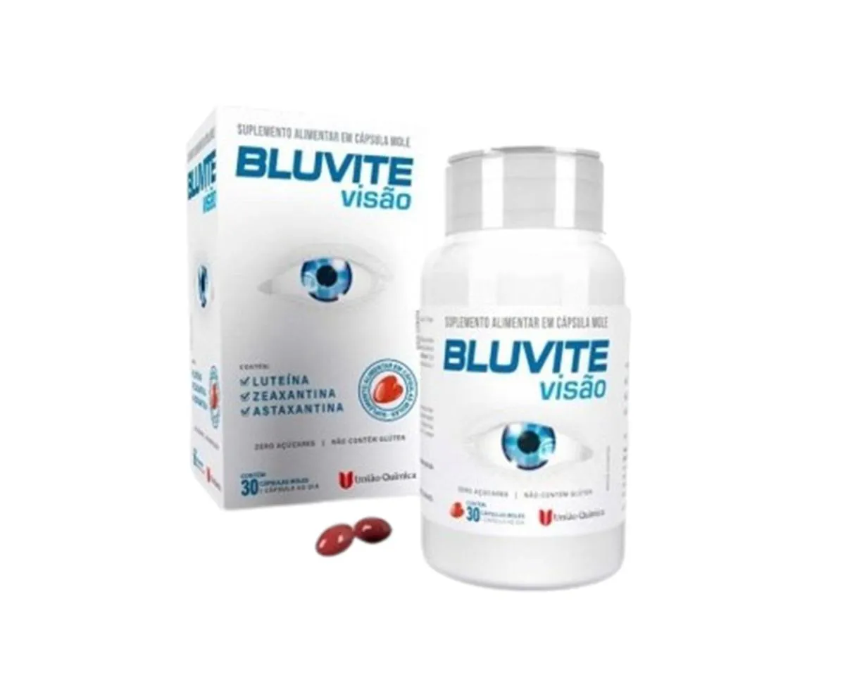 SUPLEMENTO ALIMENTAR BLUVITE VISãO 30 CáPS - UNIãO QUíMICA