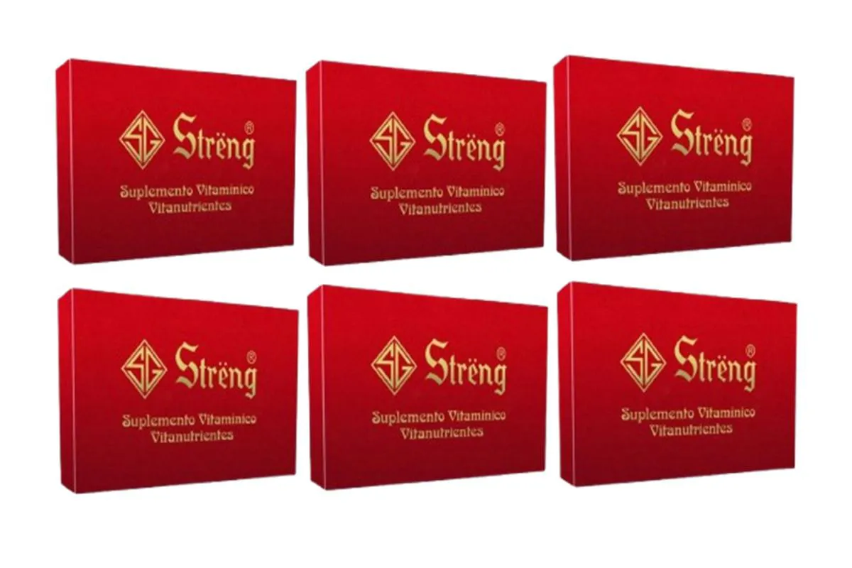 KIT 6 SUPLEMENTO VITAMINICO STRENG 16 FRASCOS - STRENG