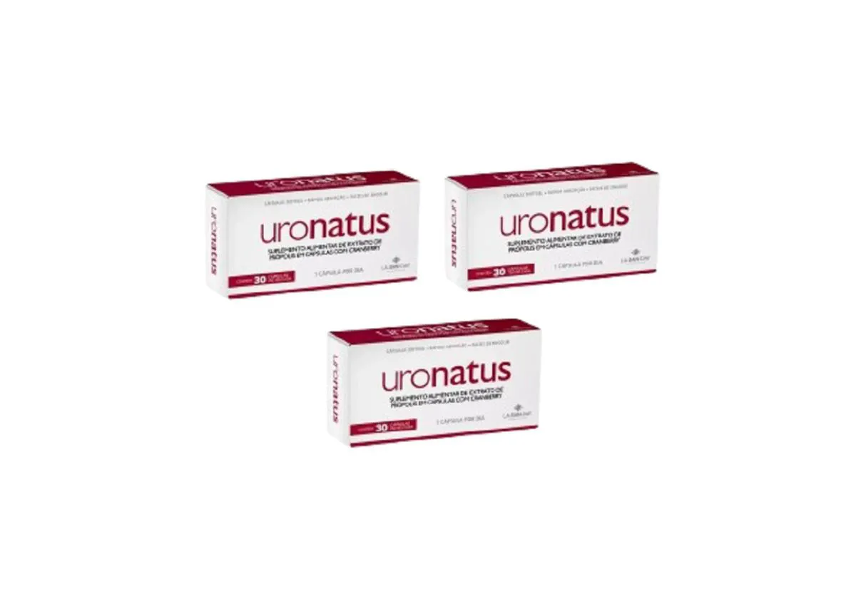 KIT 3 SUPLEMENTO URONATUS EXTRATO DE PRóPOLIS E CRANBERRY 30
