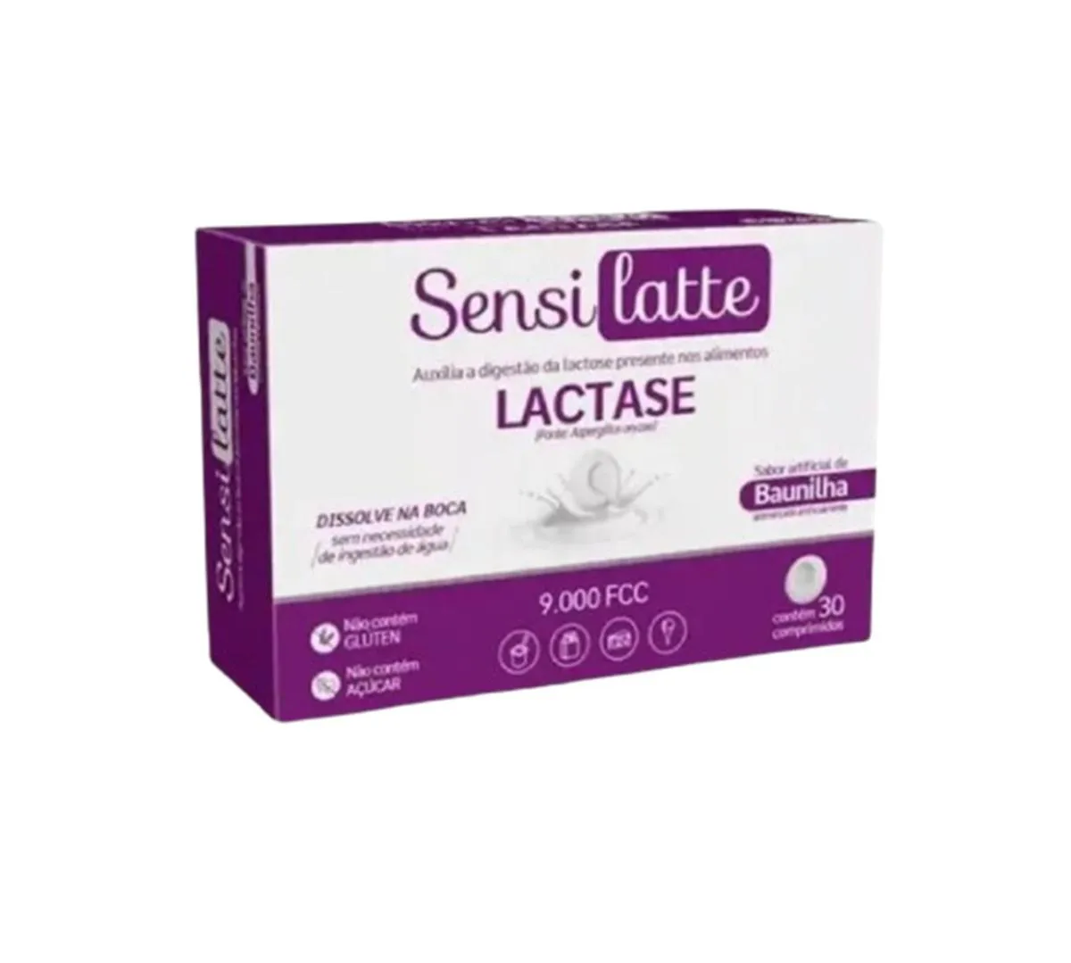 SUPLEMENTO ALIMENTAR SENSILATTE SABOR BAUNILHA 30 COMP
