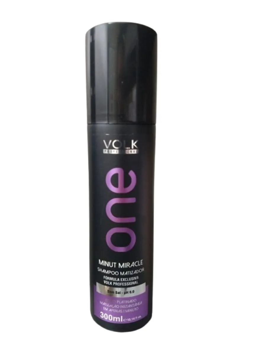 SHAMPOO MATIZADOR ONE MINUT MIRACLE 300ML S/SAL - VOLK