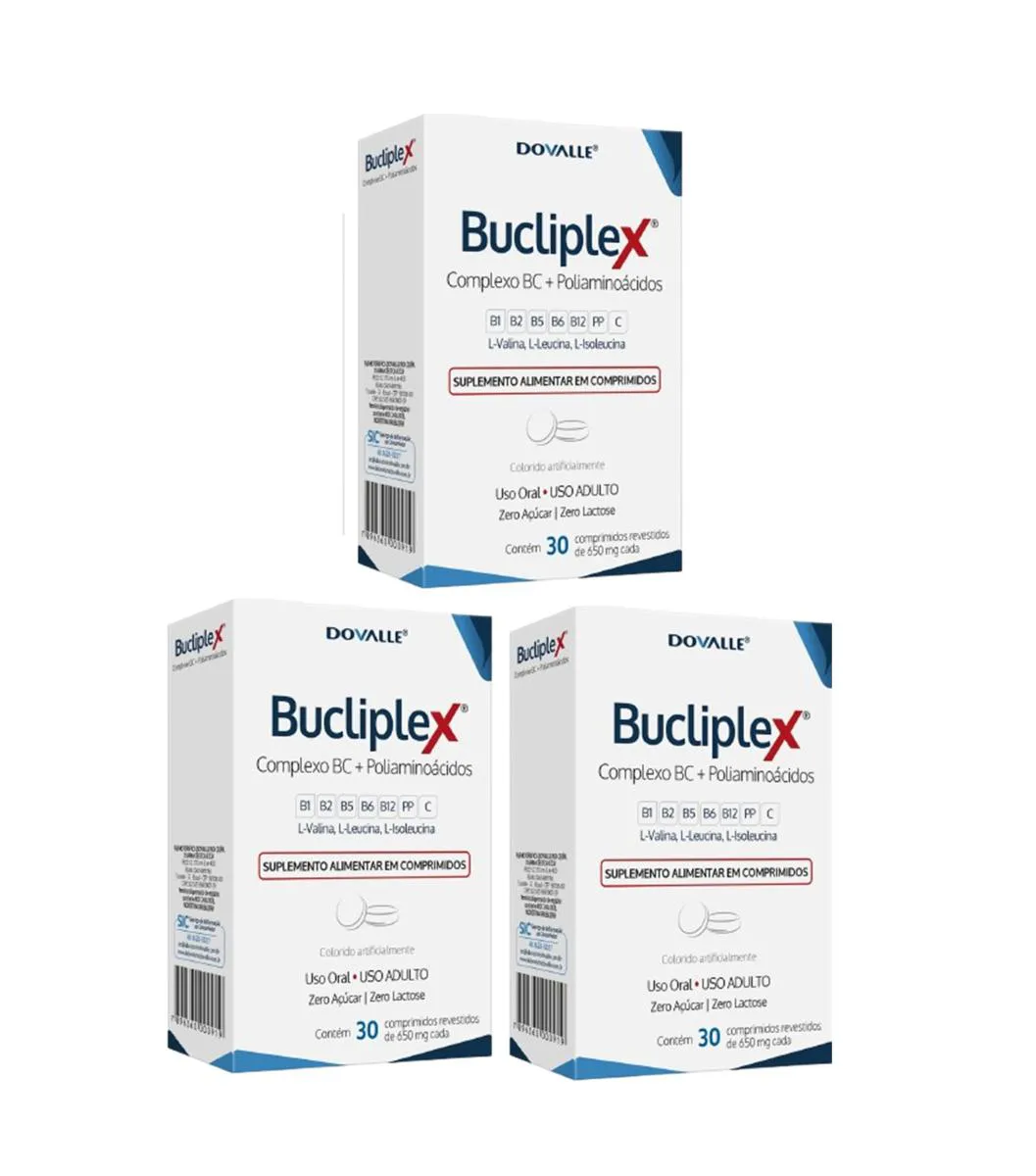 BUCLIPLEX SOLUçãO (KIT 3X120=360ML) - DOVALLE