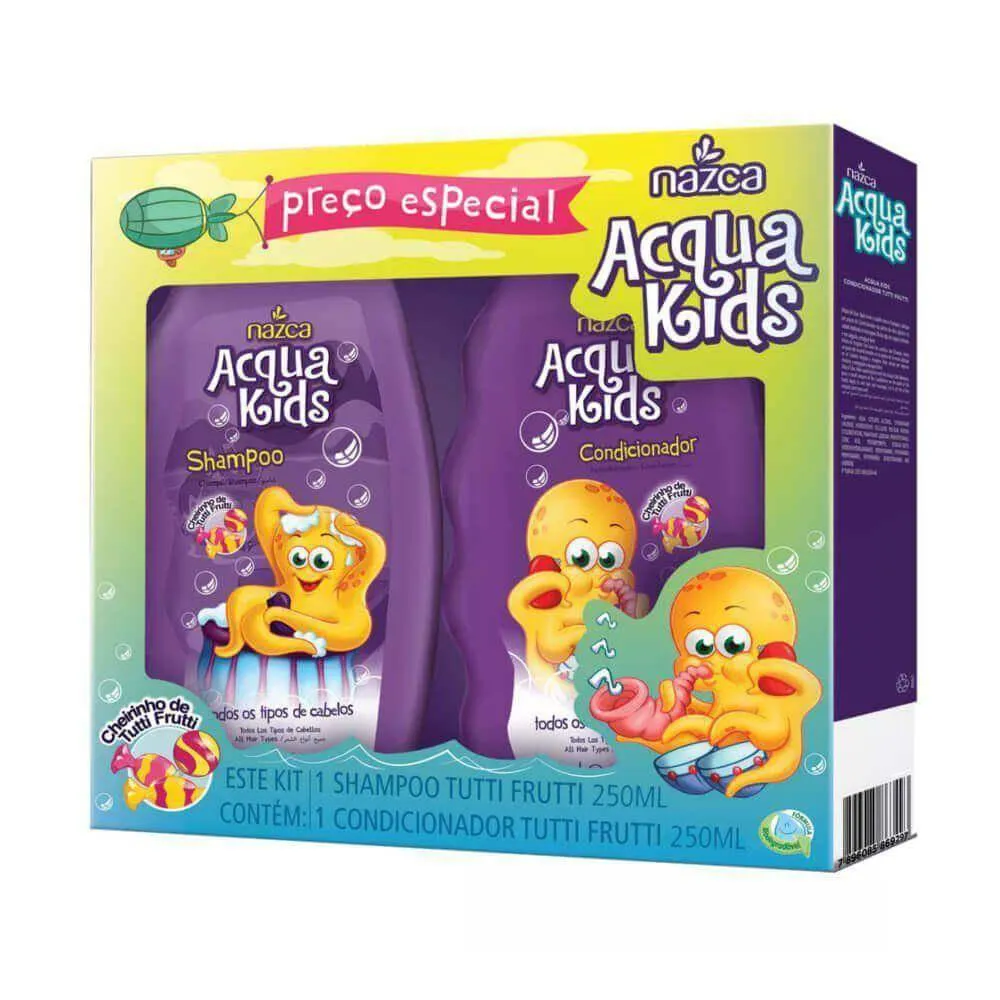 ACQUA KIDS KIT SHAMPOO E CONDICIONADOR TUTTI F VEG