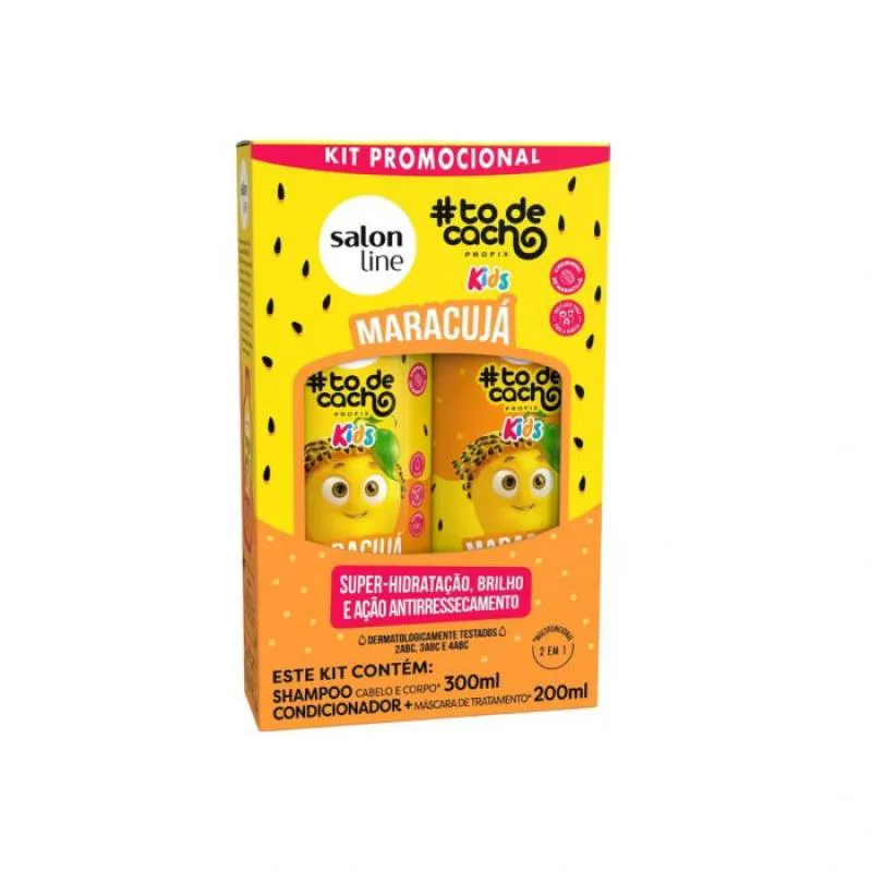 KIT SHAMPOO + CONDICIONADOR SALON LINE #TODECACHO MARACUJá 300ML + 200ML