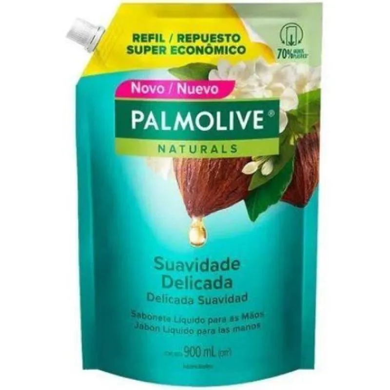 SABONETE LíQUIDO PALMOLIVE JASMIM E CACAU 900ML REFIL