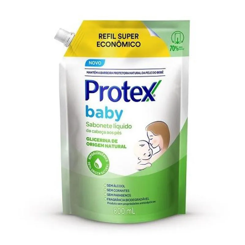 SABONETE LíQUIDO PROTEX BABY GLICERINADO 800ML