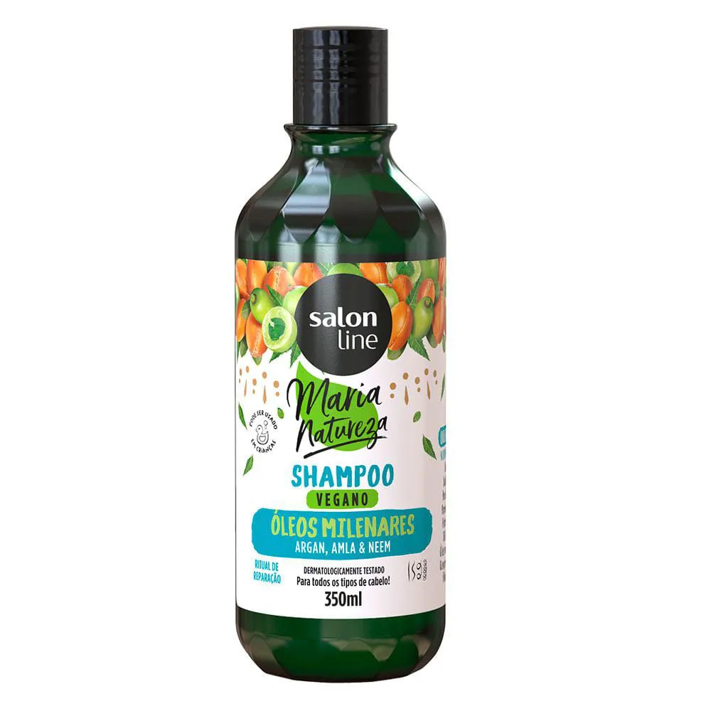 SALON LINE ÓLEOS MILENARES SHAMPOO MARIA NATUREZA 350ML