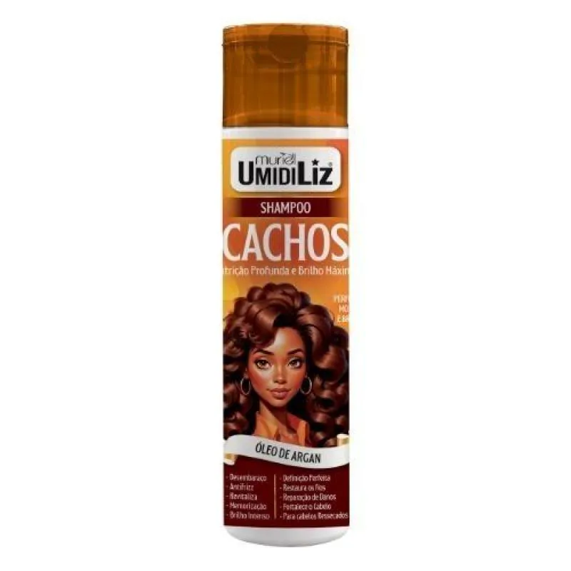 SHAMPOO CACHOS MURIEL UMIDILIZ ÓLEO ARGAN 300ML