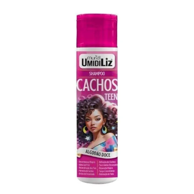 SHAMPOO CACHOS MURIEL UMIDILIZ TEEN ALGODãO DOCE 300ML