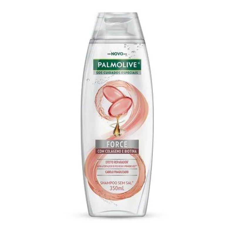 SHAMPOO PALMOLIVE SOS CUIDADOS ESPECIAIS FORCE COLáGENO 350ML
