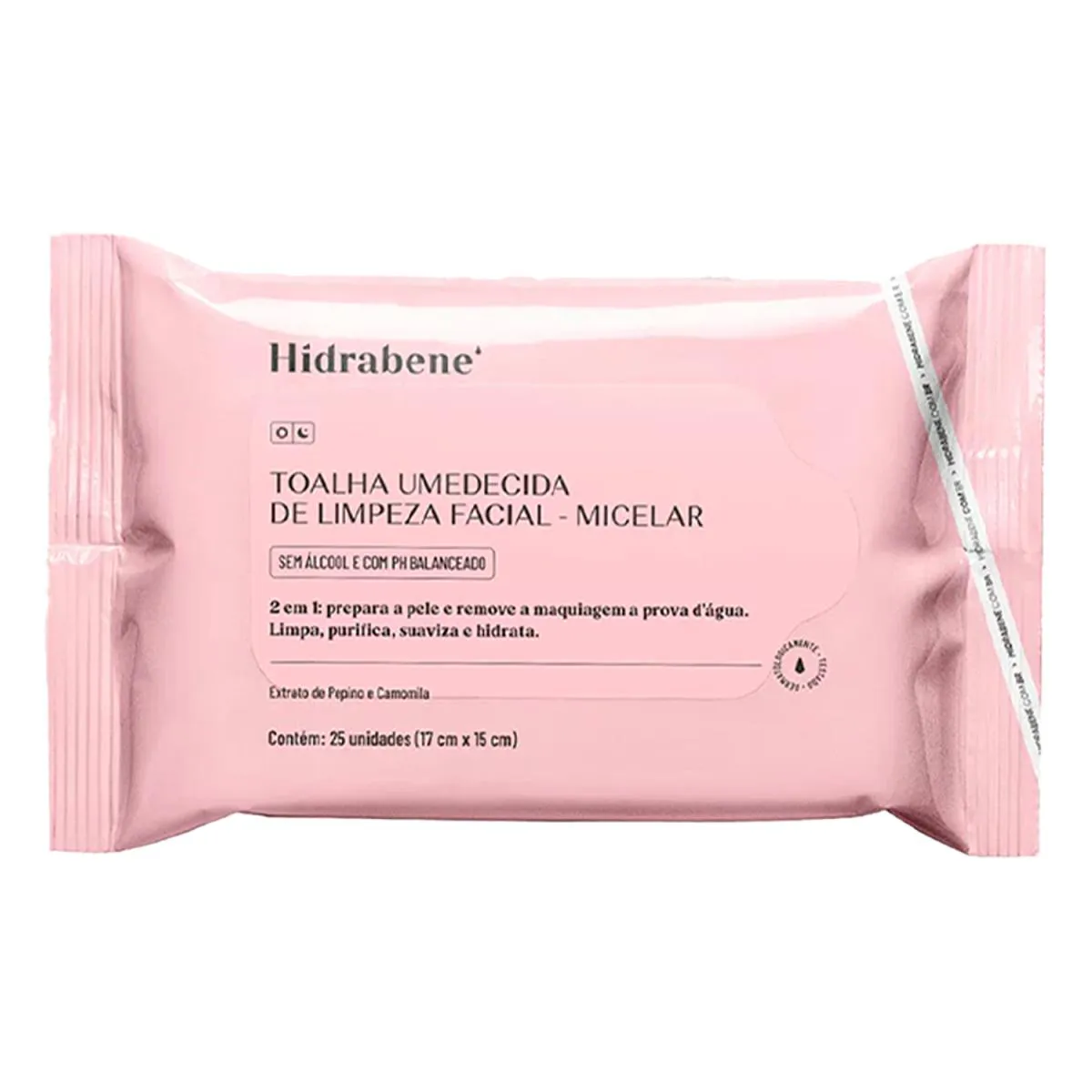 HIDRABENE TOALHA UMEDECIDA DE LIMPEZA FACIAL