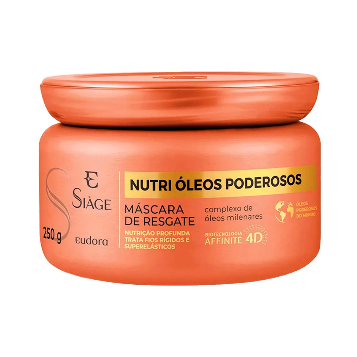 SIàGE MáSCARAS DE TRATAMENTO CAPILAR NUTRI ÓLEOS PODEROSOS 250G