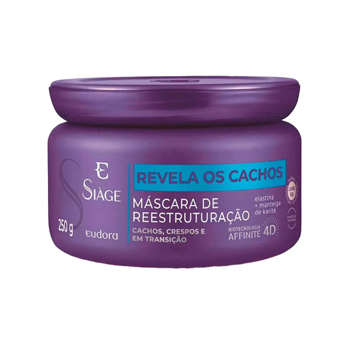 SIàGE MáSCARAS DE TRATAMENTO CAPILAR REVELA OS CACHOS 250G