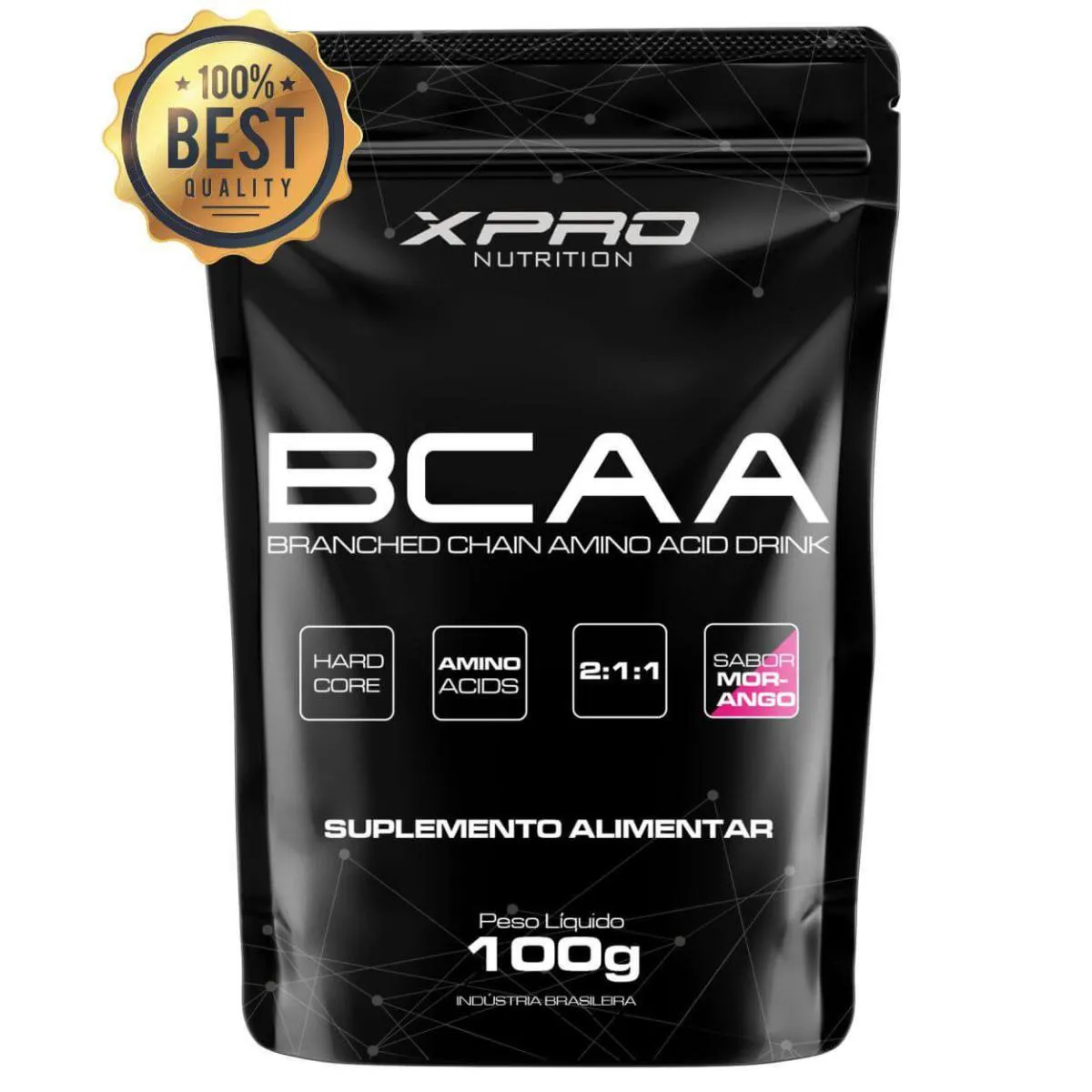 BCAA DRINK REFIL (100G) - SABOR: MORANGO