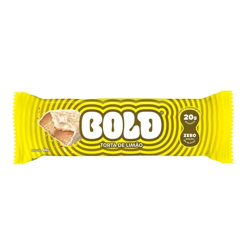BOLD BAR (60G) - VENCIMENTO 30/09/2025 - SABOR: TORTA DE LIMãO