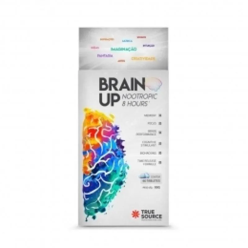 BRAIN UP 8 HOURS NOOTRóPICO (60 TABS) - VENCIMENTO 07/06/2025 - PADRãO: ÚNICO