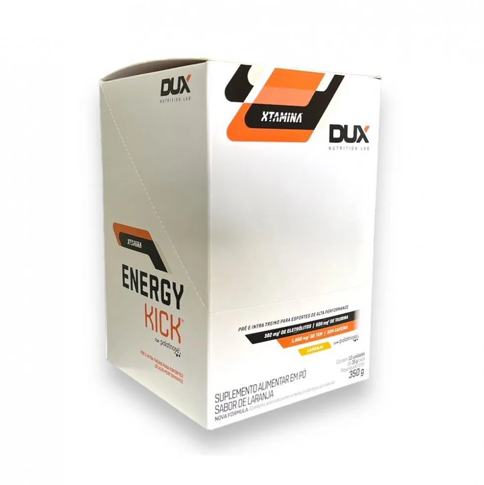ENERGY KICK COM PALATINOSE DISPLAY (10 UNID 35G) - SABOR: LARANJA