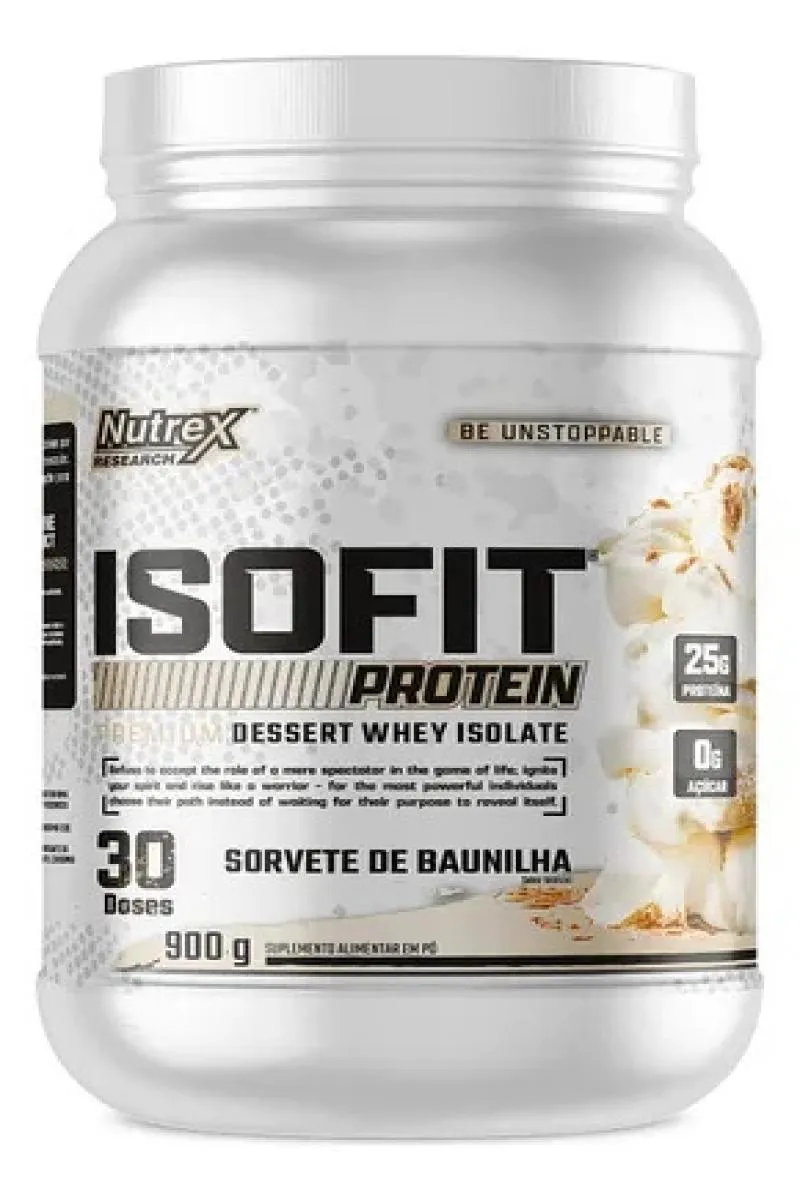 ISOFIT (900G) - SABOR: SORVETE DE BAUNILHA