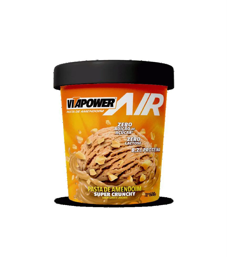 PASTA DE AMENDOIM AIR SABORES GOURMET (600G) - SABOR: SORVETE CROCANTE