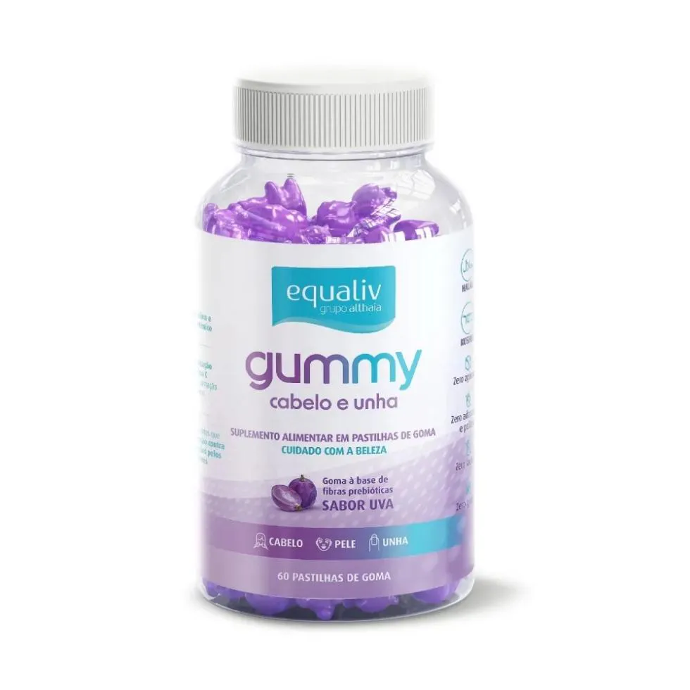 SUPER GUMMY CABELO E UNHA (60 GOMAS) - PADRãO: ÚNICO