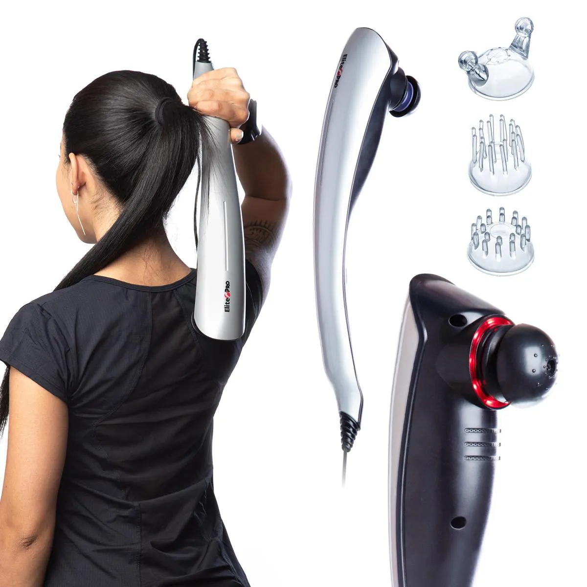 MASSAGEADOR ELéTRICO PROFISSIONAL ELITE PRO CORPORAL PORTáTIL INFRA 110v