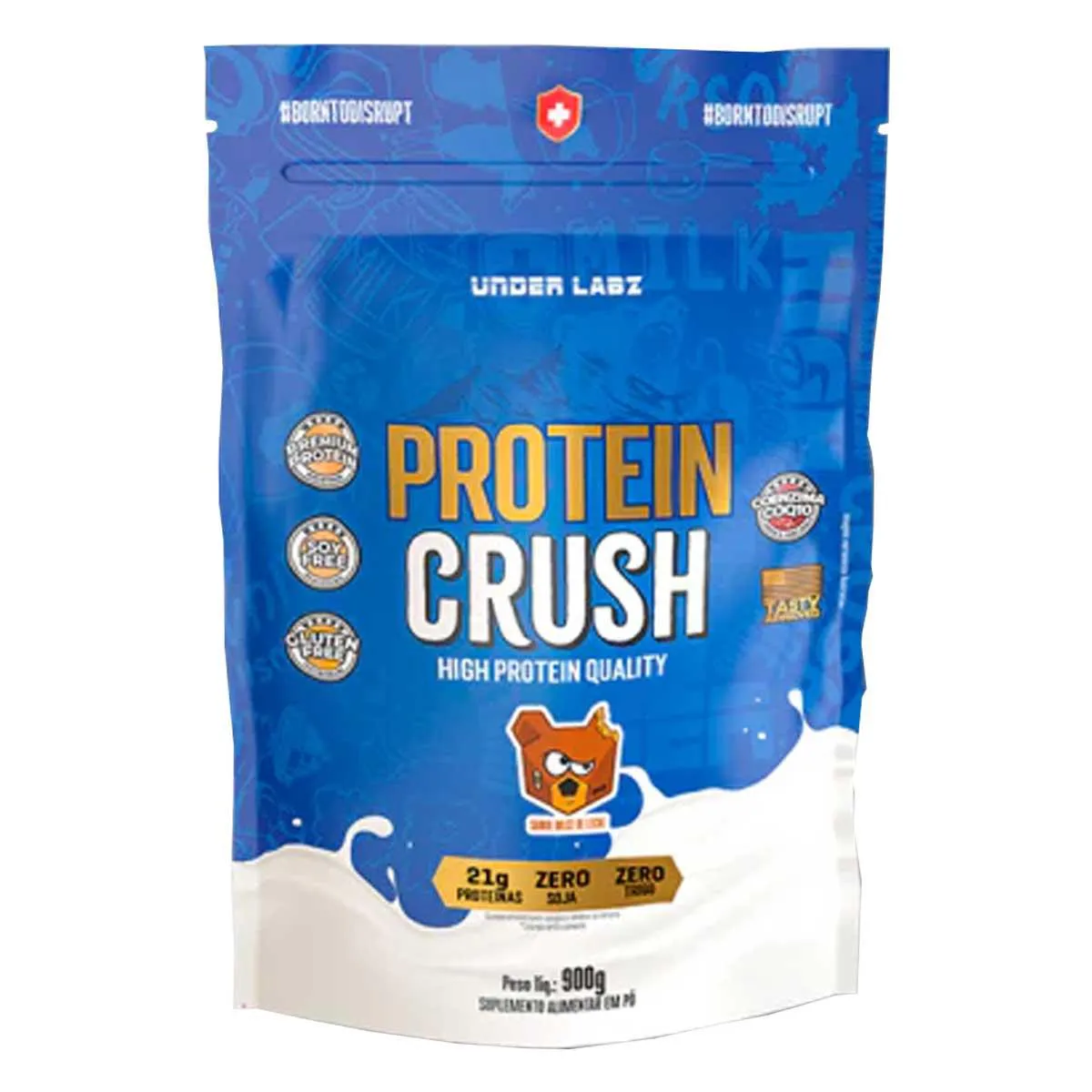 PROTEIN CRUSH WHEY CONCENTRADO REFIL 900G DOCE DE LEITE