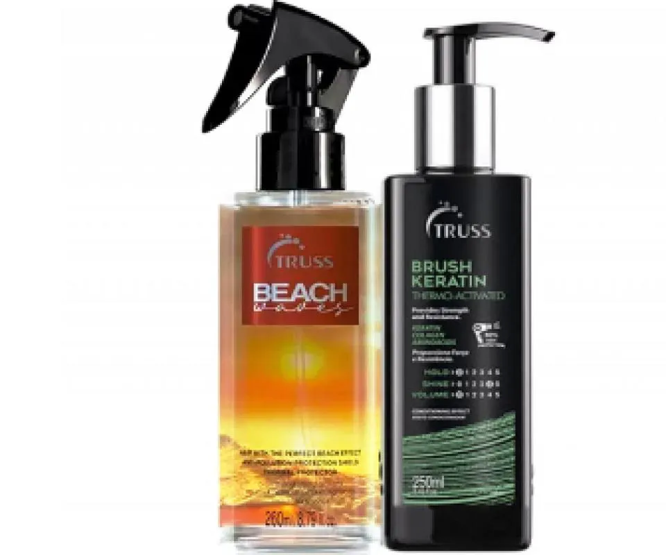 TRUSS BEACH WAVES PROTETOR + BRUSH KERATIN RECONSTRUTOR