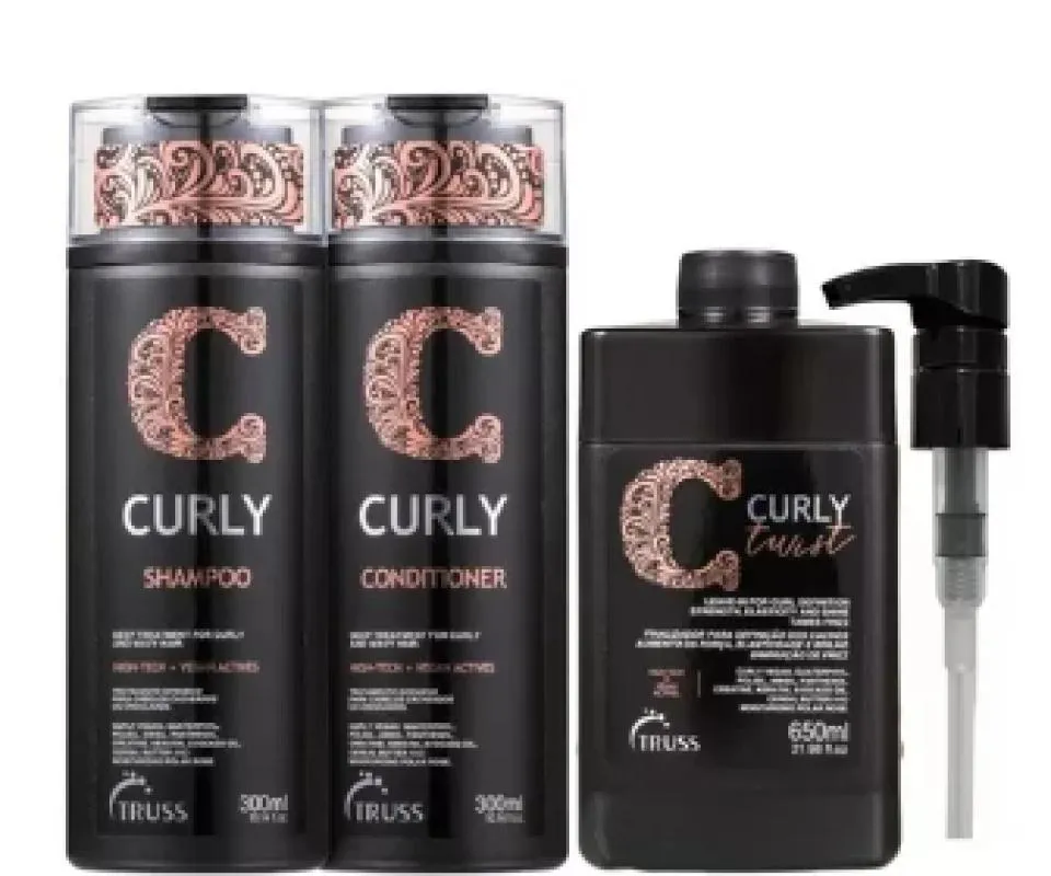 TRUSS CURLY SHAMPOO E CONDICIONADOR 300ML + TWIST 650ML