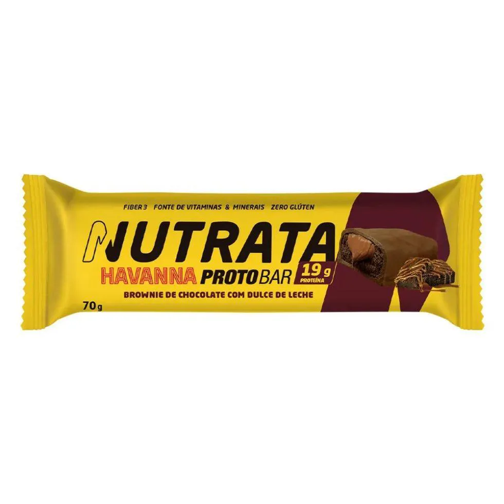 PROTOBAR (70G) - VENCIMENTO 31/08/2025 - SABOR: BROWNIE DE CHOC. COM DULCE DE LECHE