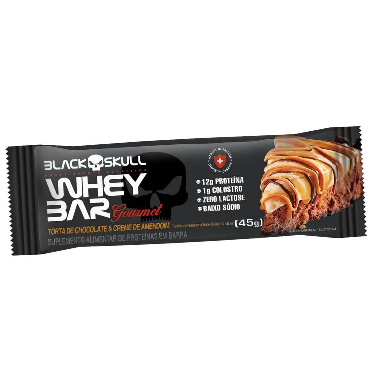 WHEY BAR GOURMET (45G) - VENCIMENTO 06/08/2025 - SABOR: TORTA DE CHOCOLATE E CREME DE AMENDOIM