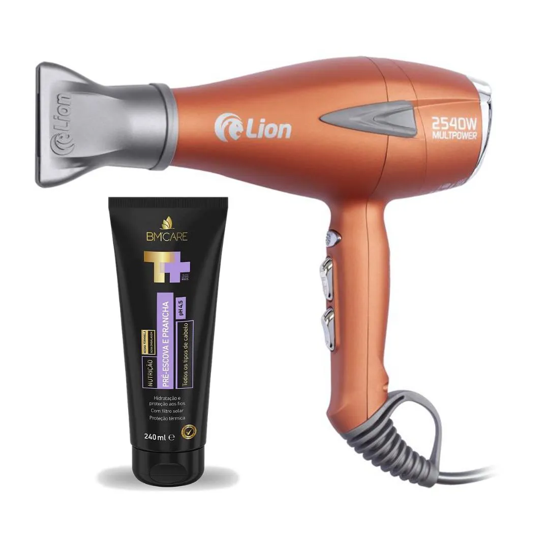 SECADOR DE CABELO LION MULTPOWER 2540W 127V + PROT TéRMICO