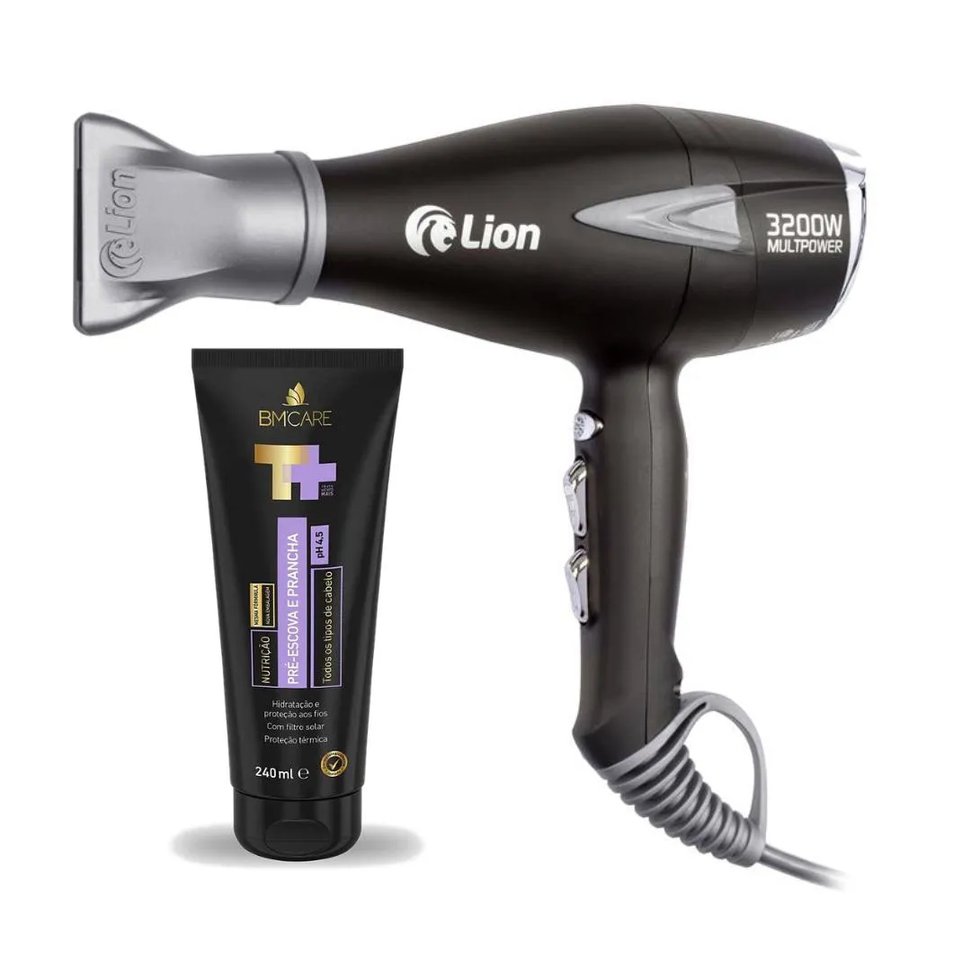 SECADOR DE CABELO LION MULTPOWER 3200W 220V + PROT TéRMICO