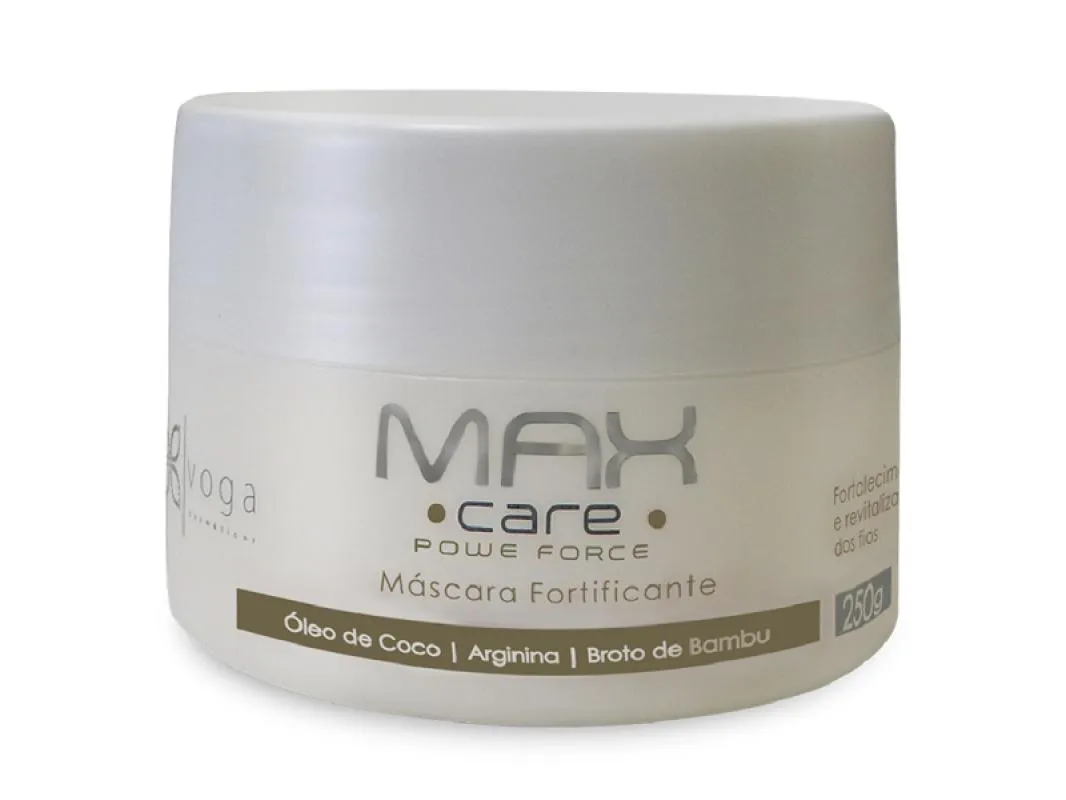 MáSCARA FORTIFICANTE MAX CARE POWER FORCE VOGA COSMéTICOS 250G