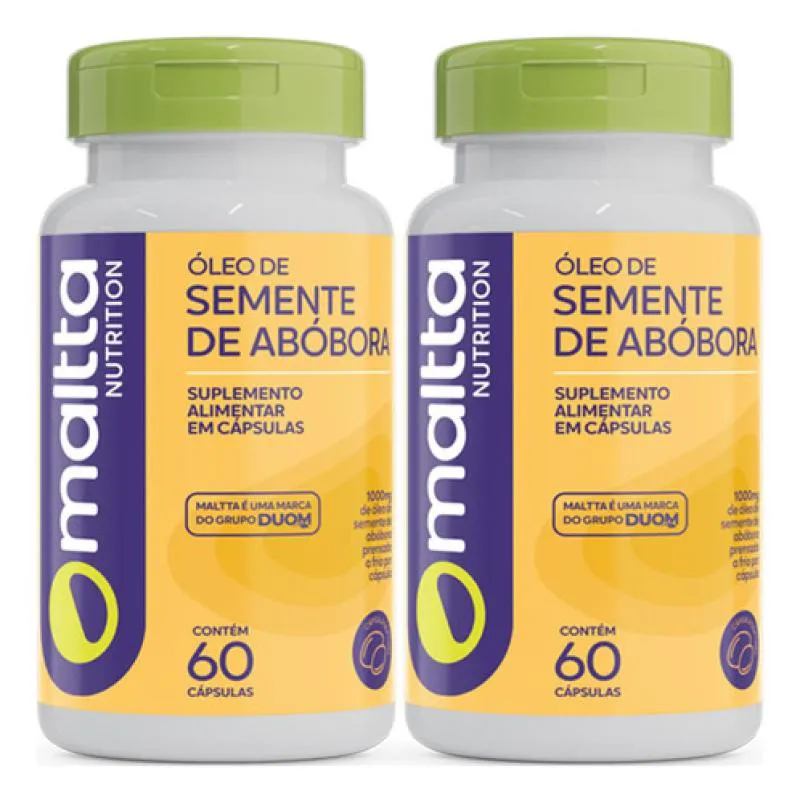 KIT 2 OLEO DE SEMENTE DE ABOBORA 60 CAPSULAS - DUOM