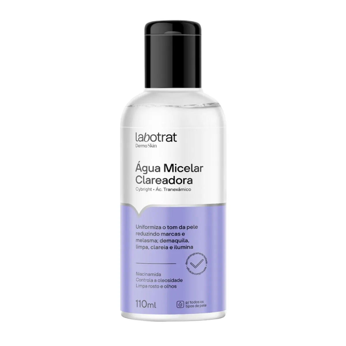 ÁGUA MICELAR CLAREADORA DERMO SKIN HIDRATA LABOTRAT 110ML